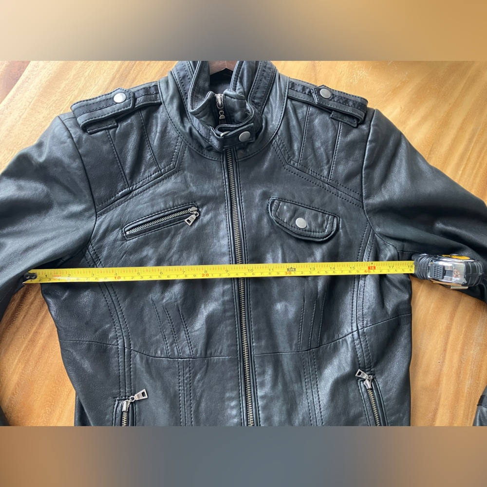 Danier Italian Leather Motor Coat XS - Picture 10 of 11